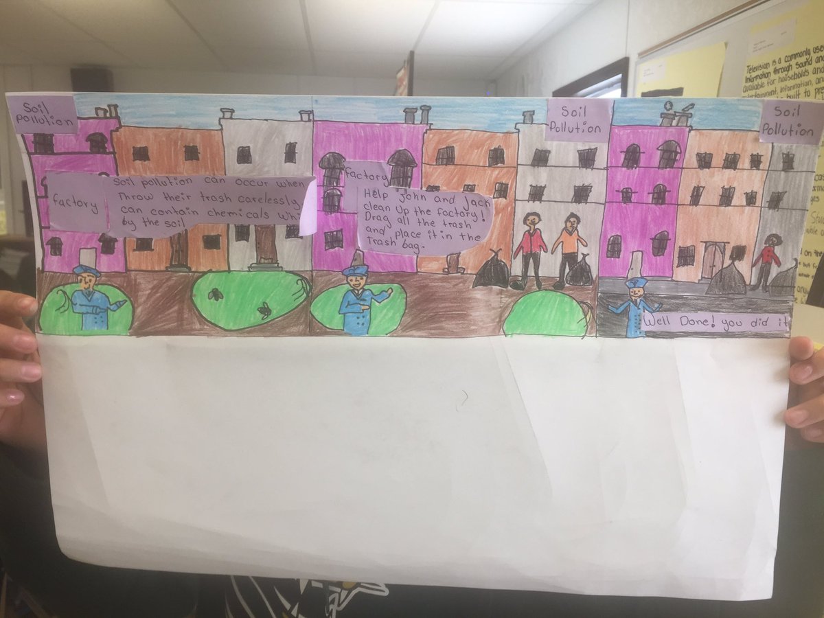 abiolamacaulay's tweet photo. Newcomers working hard to find solutions to pollution using comic strips #esolinaction #airpollution #waterpollution #soilpollution #runoffpollution @PGCPSESOL @CCMSpgcps https://t.co/01NLPk7t4W