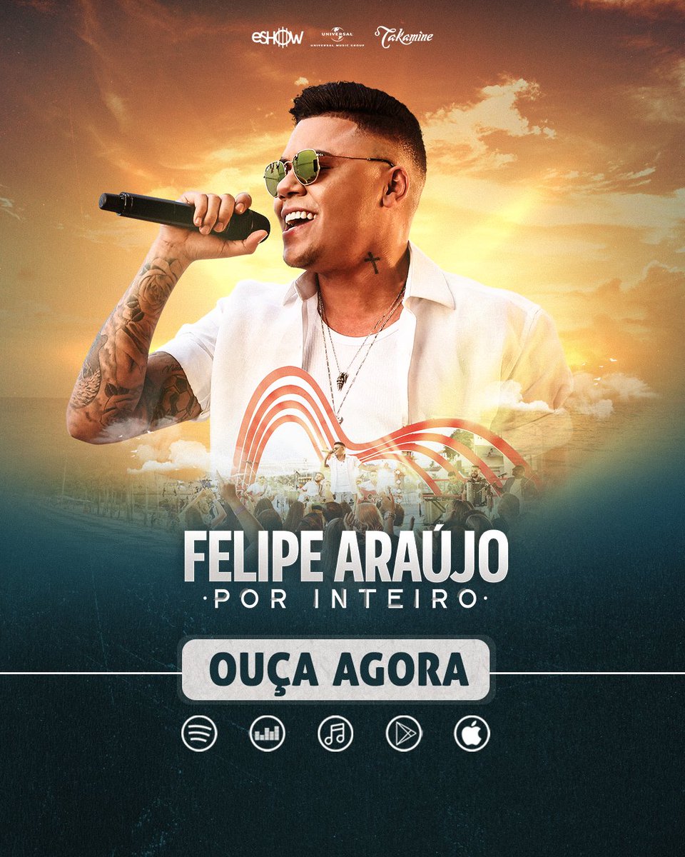 Bora deixar a sexta-feira daquele modelo? Então, escolhe a plataforma e aperta o play!!! ▶ 👉🏽https://umusicbrazil.lnk.to/PorInteiro1Metad … #FelipeAraújo #PorInteiro #Atrasadinha #VamosPular