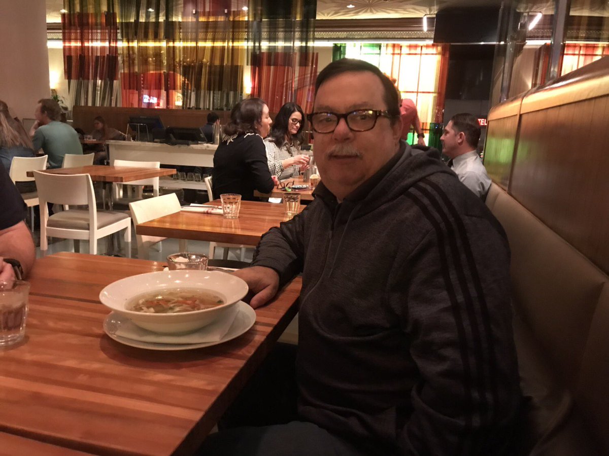 KimberlyLTripp's tweet image. We just ran into Bill - he was the winner of the now infamous #SQLIntersection #SQLafterDark raffle prize of
“Soup with Tim and David”
@chapmandew @dpless
He confirmed that he is well and will not require therapy after the experience! Phew!