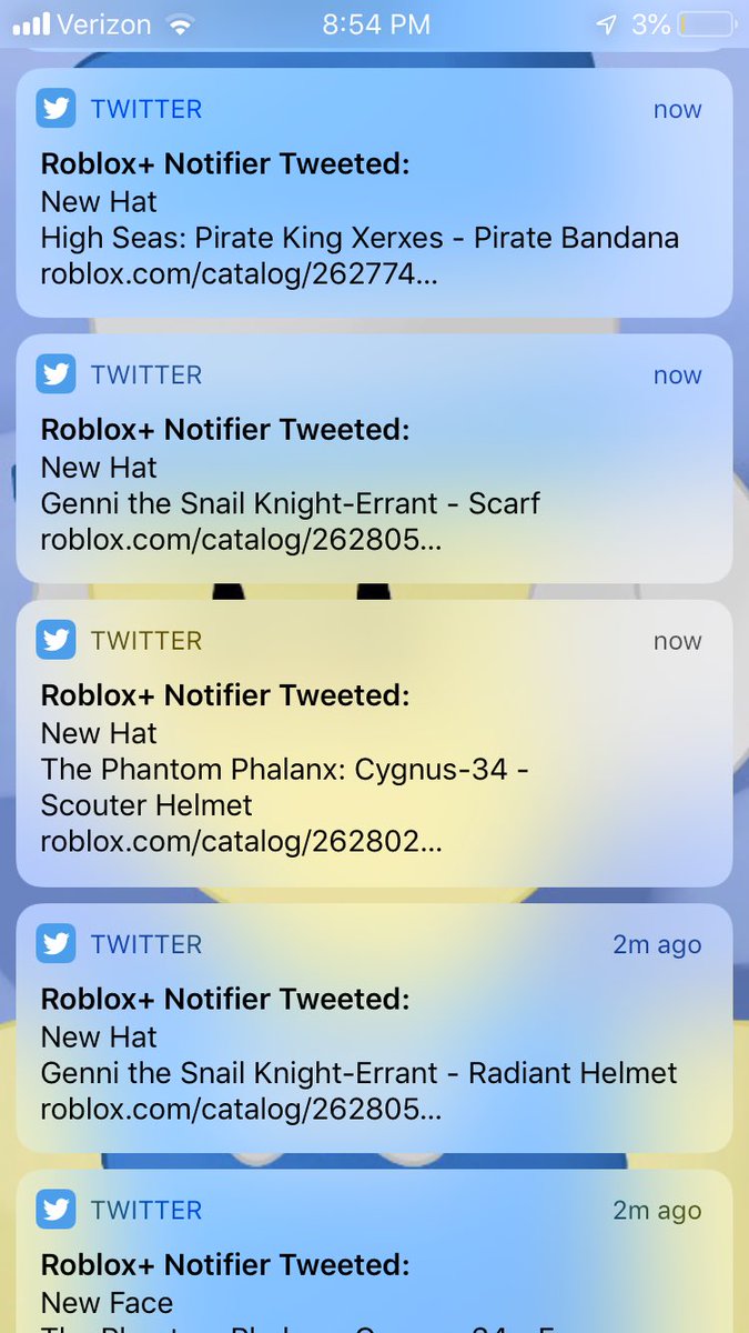 Roblox Twitter Notifier Robux Hacker Com - roblox catalog notifier discord