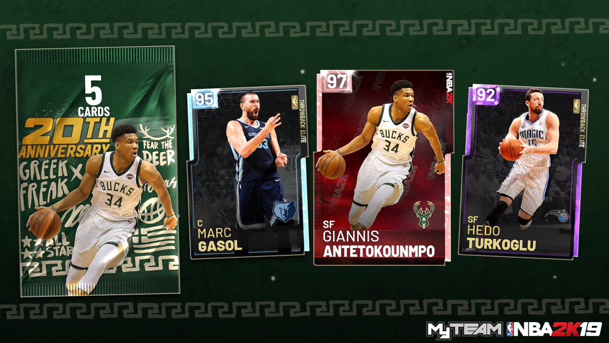 Is the #NBA2K19 Giannis Antetokounmpo 20th Anniversary Pack the G.O.A.T.?
Fire up @NBA2K_MyTEAM mode to find out: https://xbx.lv/2zMRrS6
