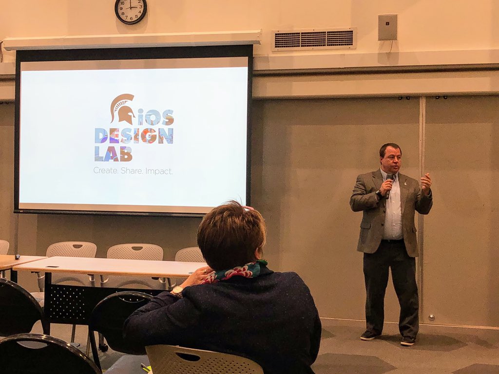 cplong's tweet image. Three values that shaped the transformative learning experience for students in the @iOSDesignLabMSU were “reflection, honesty, and open communication.” #msucal