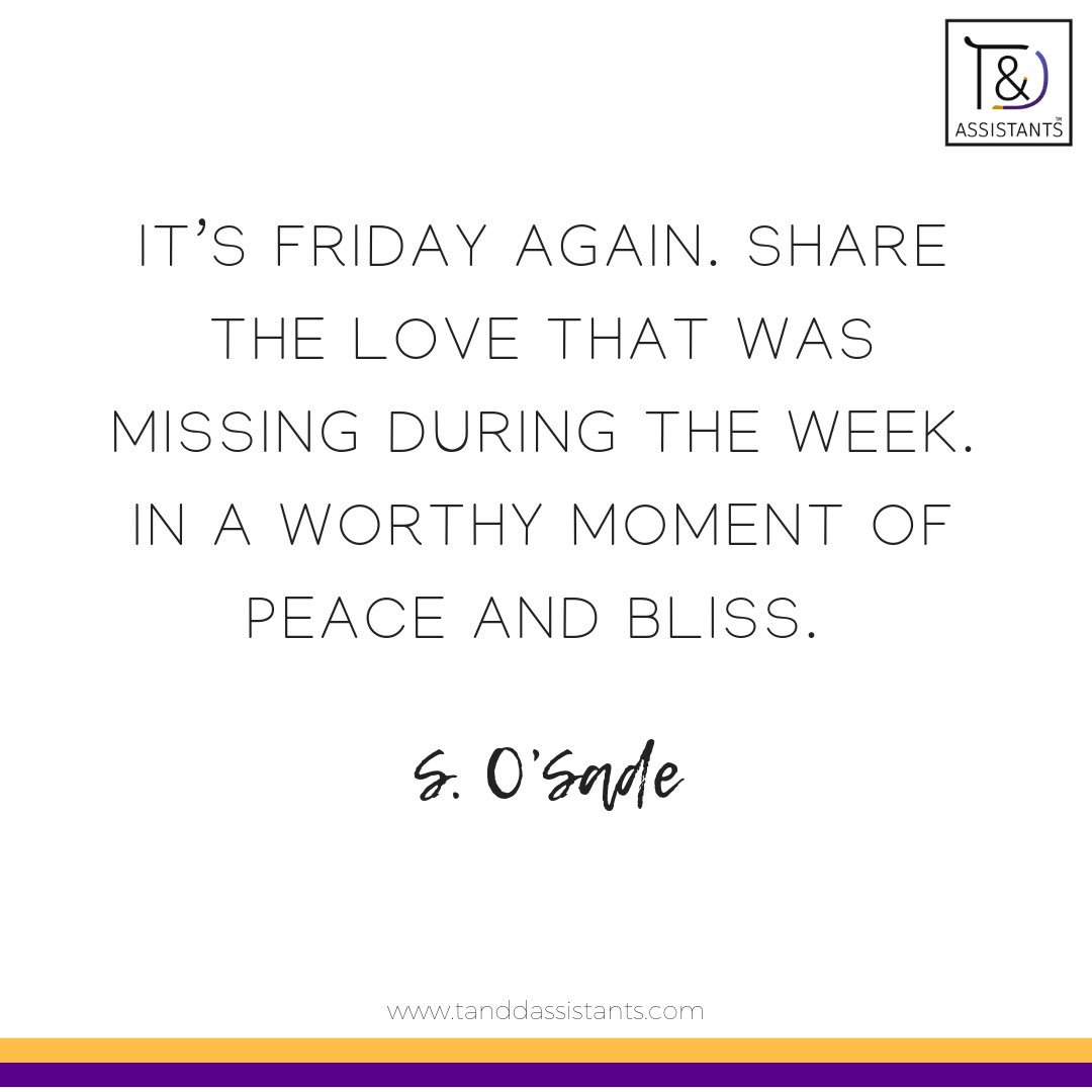 Once you’re done with all your work on Friday, you can look back at all that you’ve accomplished throughout the week. Congratulations❕

#FridayMotivation