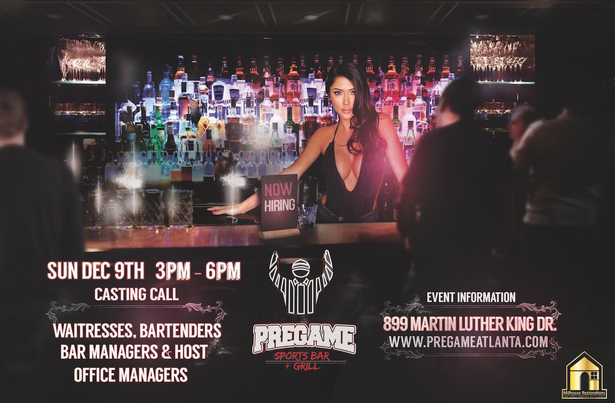 oshacerese's tweet photo. 🗣CASTING CALL FOR NEW SPORTS BAR‼️
#ATLANTA #ATLANTASPORTSBAR #ATLANTACAREERS #ATLANTAWAITRESS #ATLANTABARTENDERS #ATLANTAHOST #ATLANTALOUNGE #ATLNIGHTLIFE #PREGAMEATL #ATLWAITRESS #ATLBARTENDER #WAITRESS #BARTENDER #CASTINGCALLATL https://t.co/G9XMBWco9p