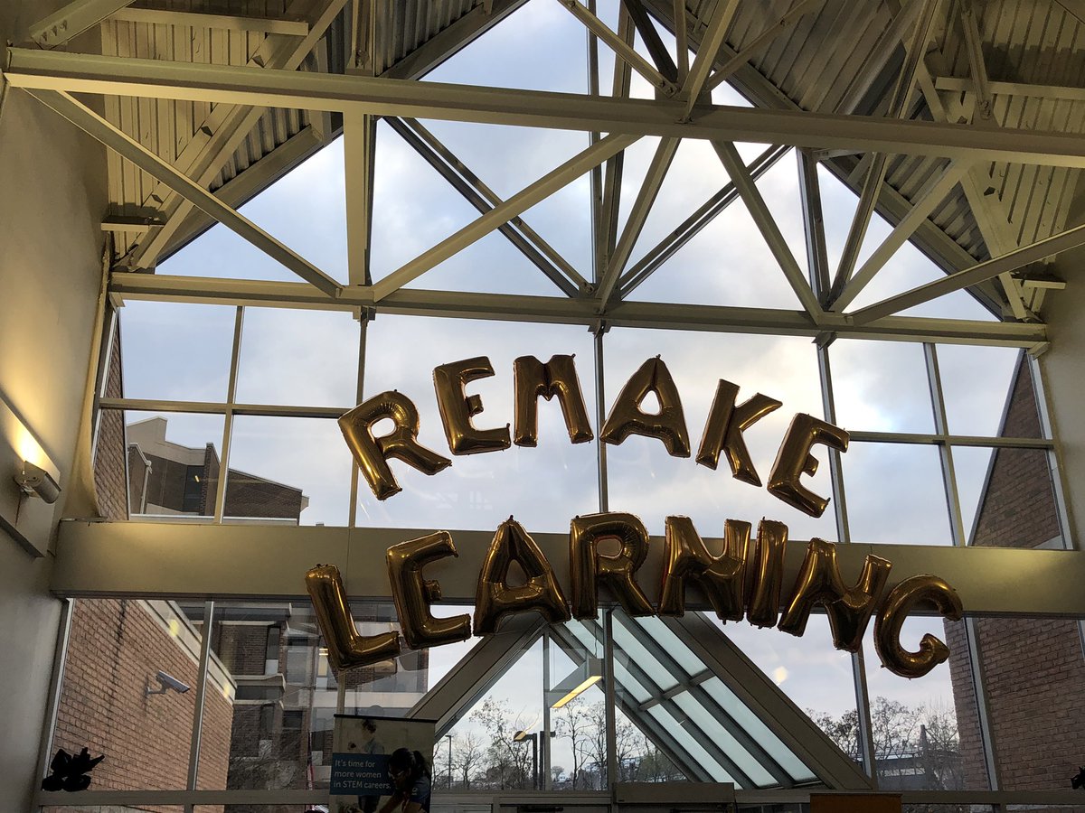 Emilycaryn's tweet photo. Happening Now: @remakelearning network assembly & STEAM showcase. Excited to see the great work by districts as we all work to #RemakeLearning together! @16101Robotics #drasticplastic and @jenna_mozzocio #codelikea5thgrader are representing NCASD! https://t.co/k2PXpngBbv