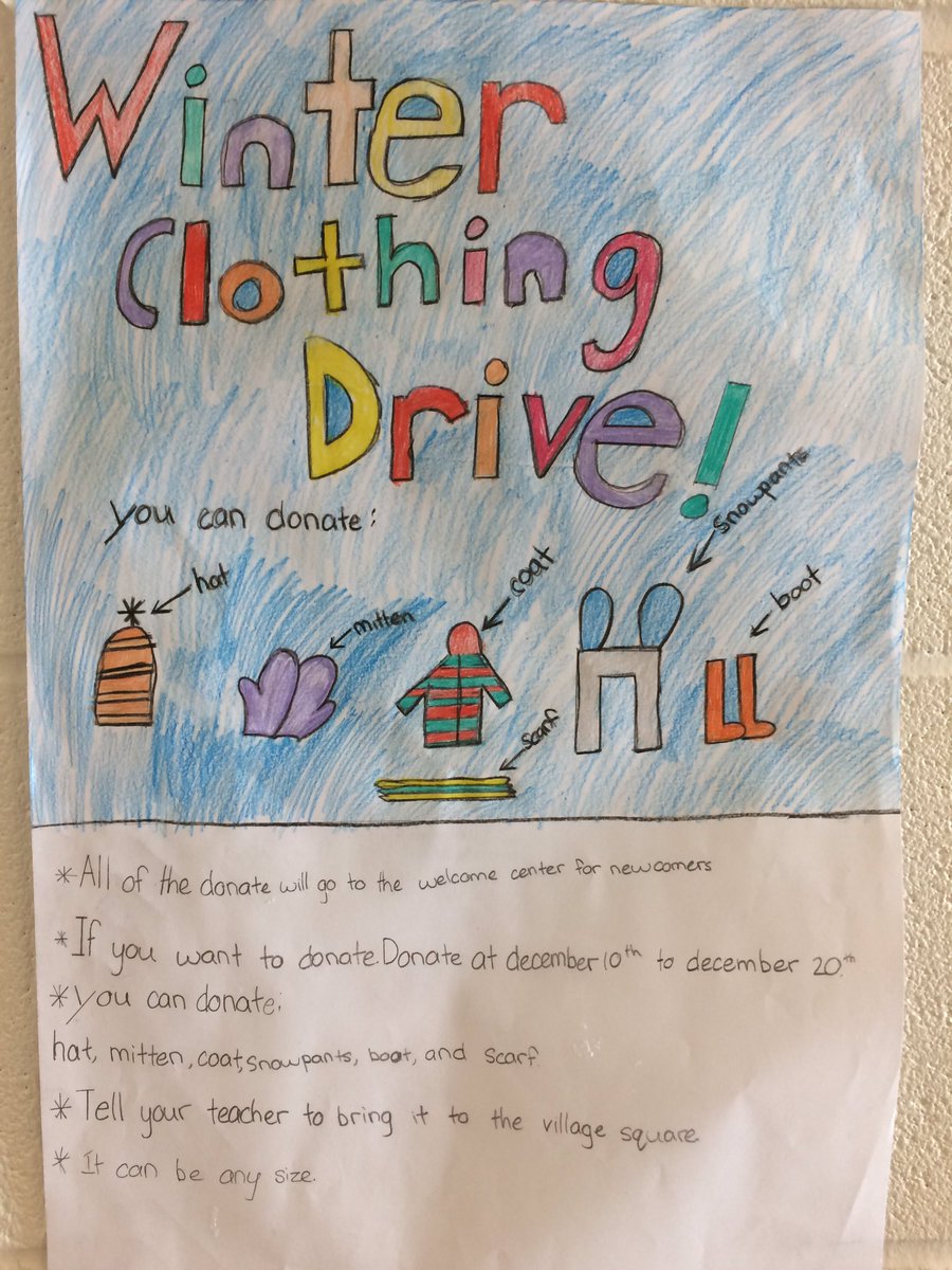 MsGaleAVPS's tweet photo. Winter clothing drive is running from Dec 10th to 20th. https://t.co/yMCQNGwdVM