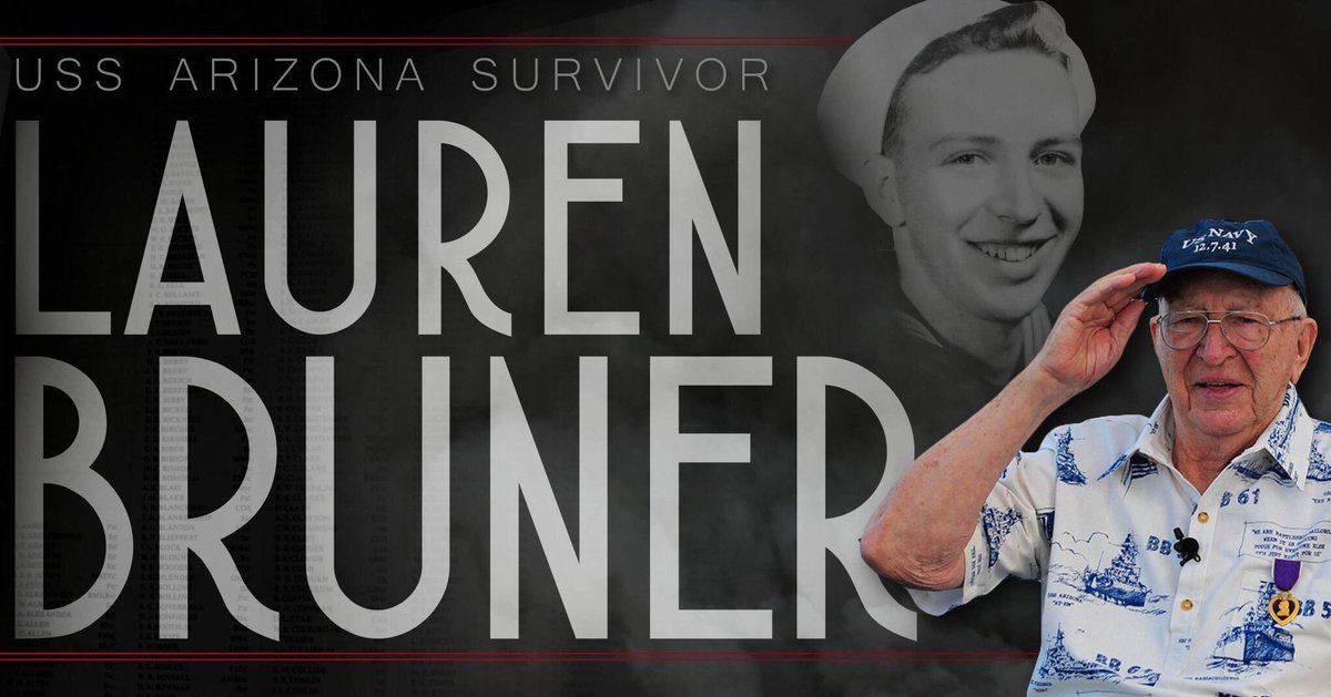USSArizona's tweet image. USS Arizona survivor still living. #OneOfFive