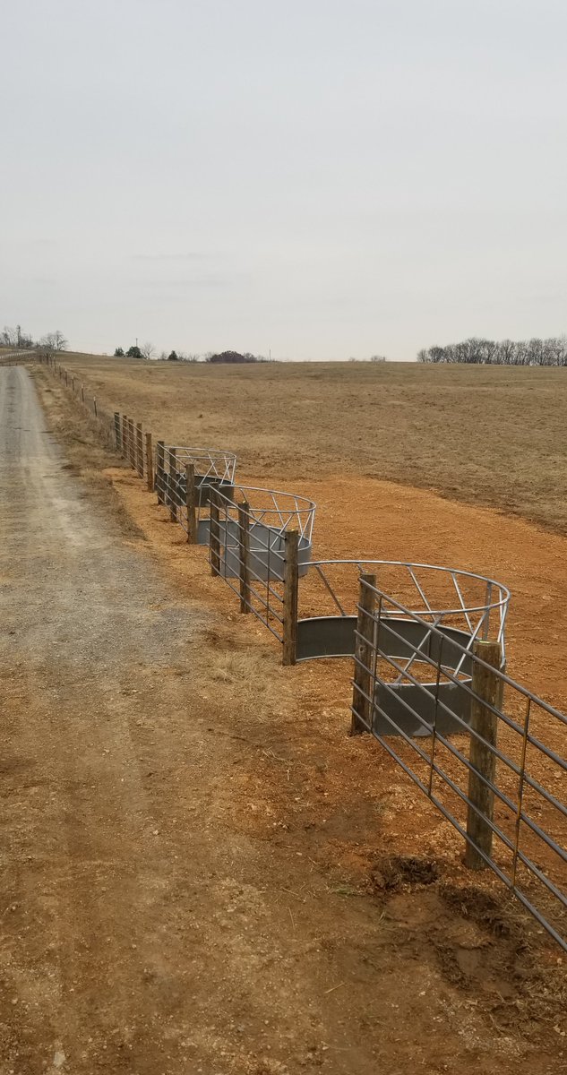 matbackus's tweet photo. Fenceline hay feeders going in today at the Tennessee Beef Heifer Development Center 

 @jdrhinehart @kthompAG @TennesseeCattle @UTAgResearch https://t.co/mULHGWERu1