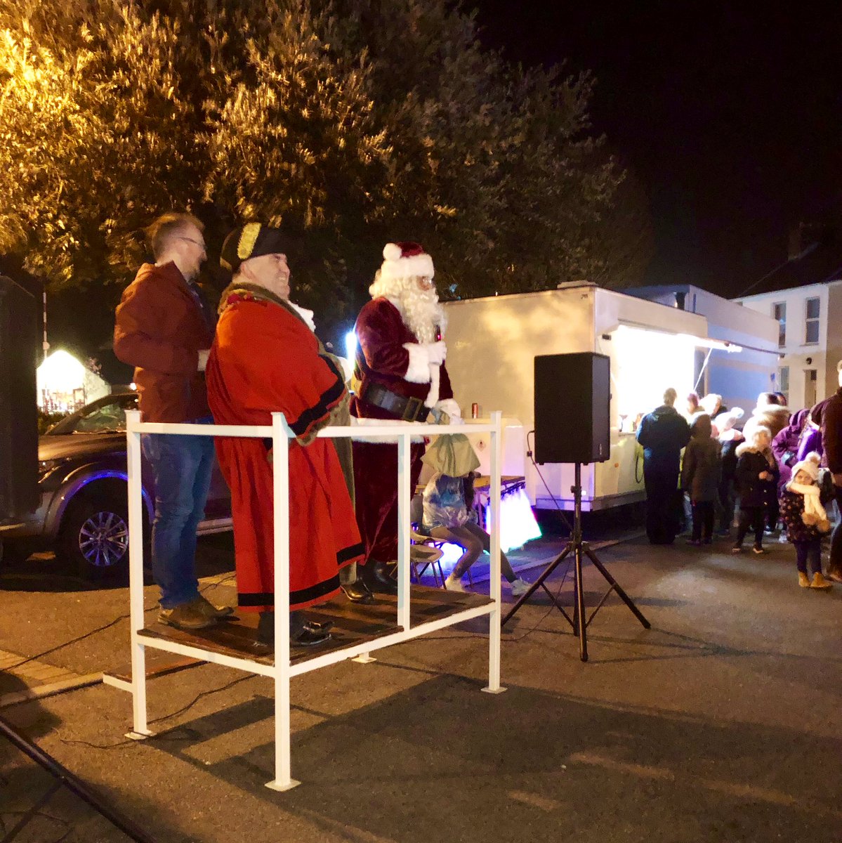 Good fun to be part of the team welcoming Santa to Pembroke Dock tonight.  It stayed dry with great music, food and festive cheer! 

If you missed Santa tonight, he’s in the Pater Hall tomorrow from 10:30am. #HappyChristmas