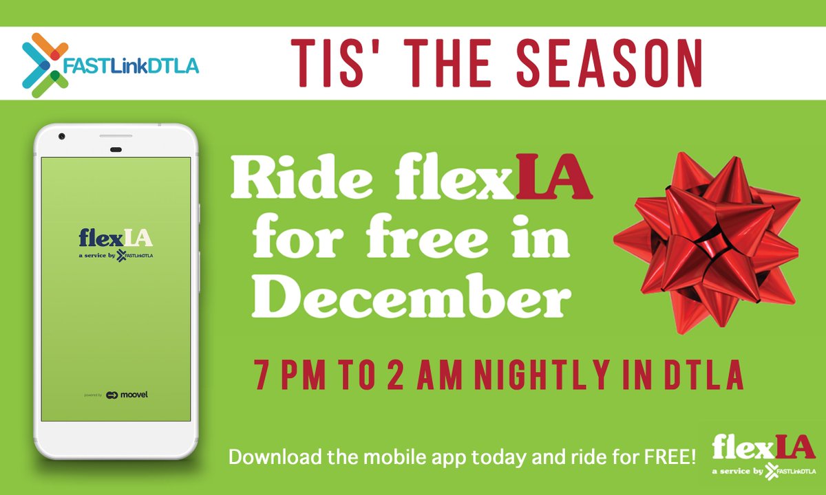 laincubator's tweet photo. What are you up to this weekend? We're getting around Downtown for FREE. #FlexLA is comping all late night rides in #DTLA from 7pm-2am for the rest of the year! Download the app now: https://t.co/yyrRYJ00H0 https://t.co/7HA58gLOga