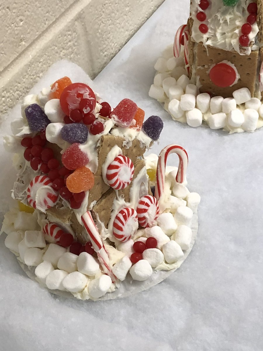 Is there a more beautiful decoration than a student made gingerbread house? #TCEStweets
