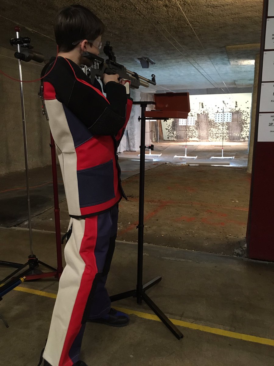 LanVarsityRifle's tweet photo. 8th Grader Tyler shooting his brand new Anschutz 9015 for the very 1st time! Only 4 shots to adjust into the black. Thanks mom and dad!!! https://t.co/ayP0ZY3lkJ