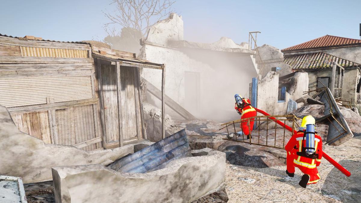 PompiersA4L's tweet photo. [INTERVENTION] Manœuvre explosion suite à fuite de gaz avec effondrement.
Sur place VSAV/ CYNO / FPT / VLCG. https://t.co/oaiVQsgmNx