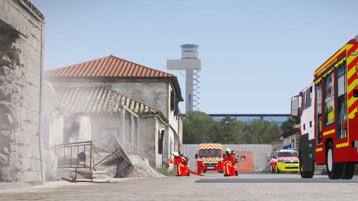 PompiersA4L's tweet photo. [INTERVENTION] Manœuvre explosion suite à fuite de gaz avec effondrement.
Sur place VSAV/ CYNO / FPT / VLCG. https://t.co/oaiVQsgmNx