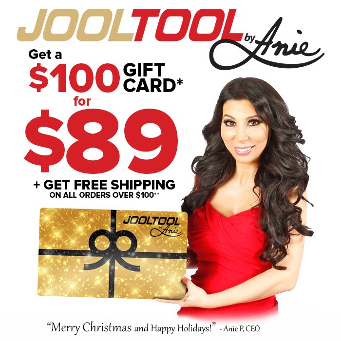 JOOLTOOL's tweet photo. 🎁Get a $100 JOOLTOOL Digital Gift Card for $89! These are perfect gifts for the indecisive JOOLTOOLer in your life. Also available in $25, $50, $250, $500 and $1000. Hurry and get them before Santa does!  🎅- https://t.co/tF709hh7MZ https://t.co/wodfIAsdTy