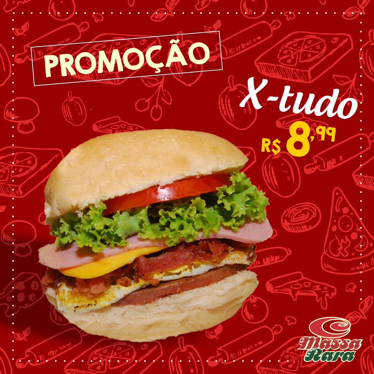 Lanche - X-Tudo 