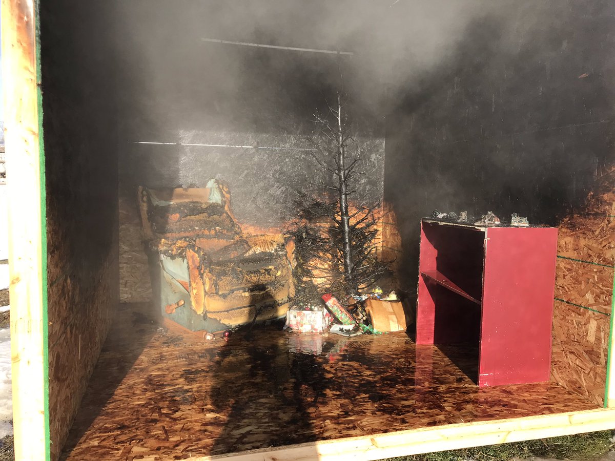 This is all that’s left of a Christmas tree after <a href="/MissoulaRural/">Missoula Rural Fire District</a> demonstrated how quickly a dry tree can go up in flames. Tune in to <a href="/NBCMontana/">NBC Montana</a> tonight at 5 for a closer look and for tips on how to safely decorate for the holidays. #nbcmontana #christmastreeburn