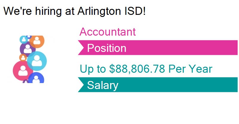 AISDCareers's tweet photo. #Arlington ISD is hiring! #jobs https://t.co/8OVAG4Tp2U https://t.co/ciKjSTcOsM