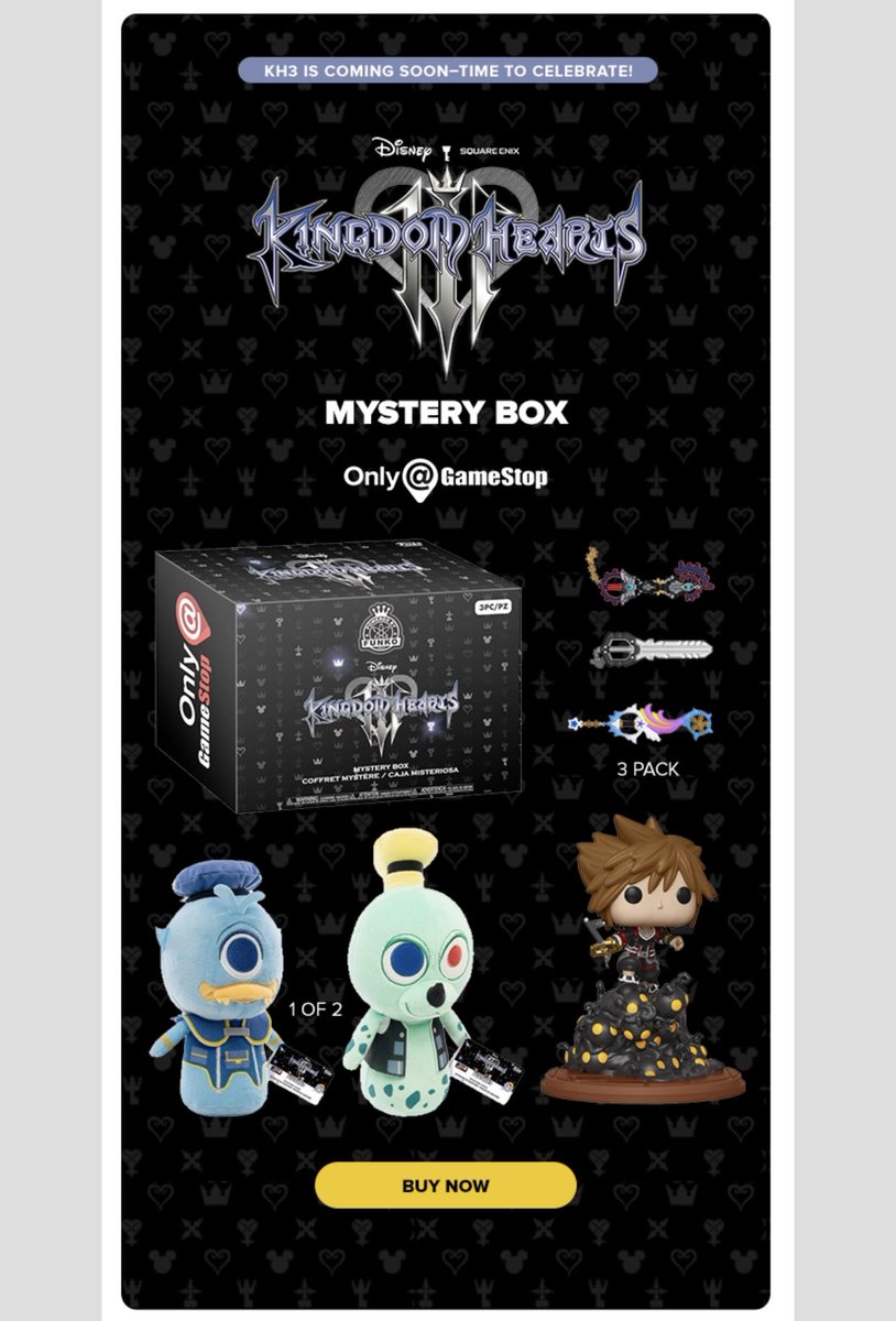 Gamestop Funko Kh3 Mystery Box Funko Gamestop Kingdom Hearts Funko