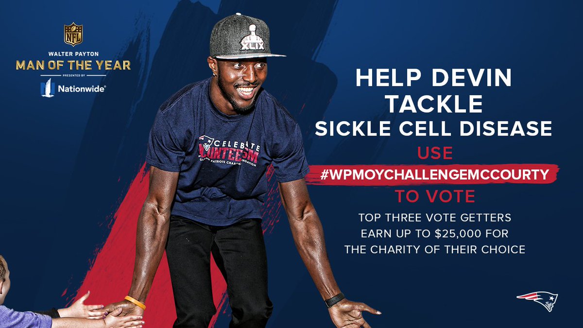 MalkaSports's tweet image. Walter Payton Man of the Year award goes to the athlete who exemplifies outstanding performance on the field, but more importantly in the community! @McCourtyTwins are nominated this year and WITH YOUR HELP TWEETING #WPMOYChallengeMcCourty they can make an even bigger impact!