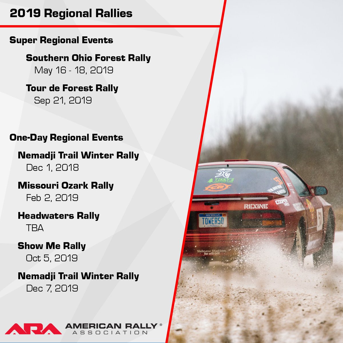 tuningvelocity's tweet image. The 2019 ARA season is our biggest year yet. 16 events across the country represent the best in American stage rally.

📸: Peter Lapinski &amp;amp; Alex Wong
#ARARally #StageRally #USRally #Rally