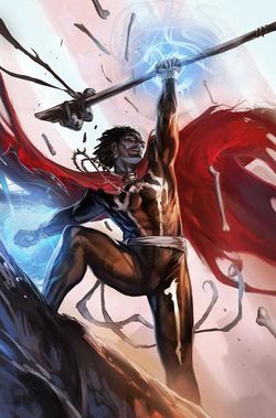 Jericho Drumm aka Brother VoodooAbilities: A master at Voodoo magic, Brother Voodoo possesses many abilities. Pyrokinesis, Smoke Manipulation, Hypnosis, spirit possession, teleportation, flight and elemental control