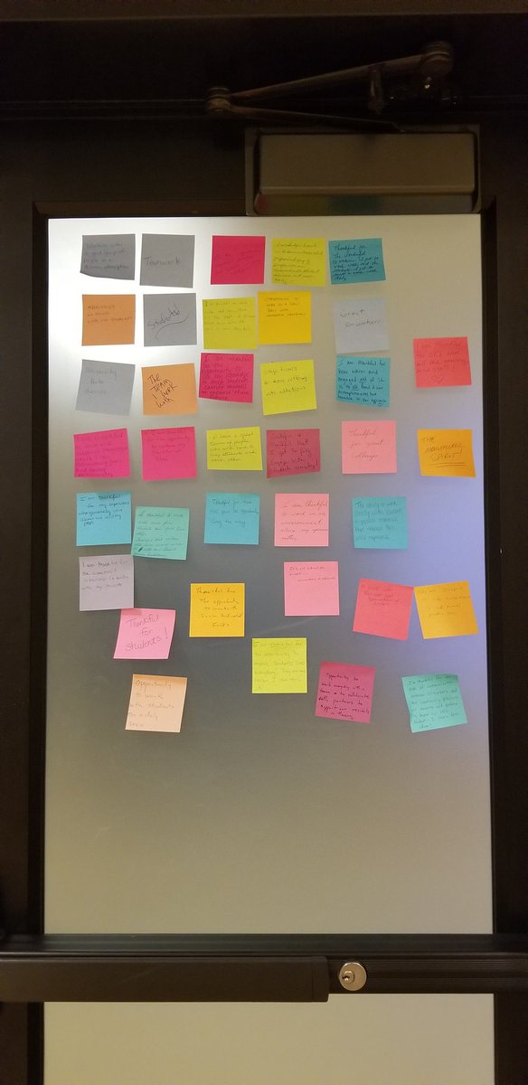 smcave's tweet photo. A few of the @WVUStudentLife gratitude notes. We are all thankful for @WVUStudents #WVU #StudentLifeConference #greatday https://t.co/2d93KFTcHY