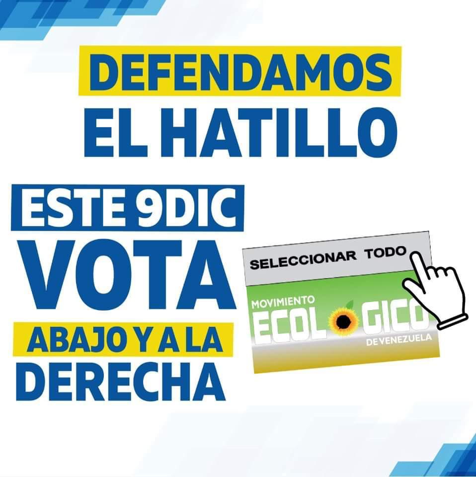 jj03061939's tweet photo. Vecinos a pocas horas de realizarse  una elección de Concejales en #elhatillo los invitamos a participar con con su #Voto la mejor arma de protesta este #9Dic #defendamosElhatillo #ElhatilloesNuestraCasa y la #LacasaSeRespeta https://t.co/y3GJMWajxw