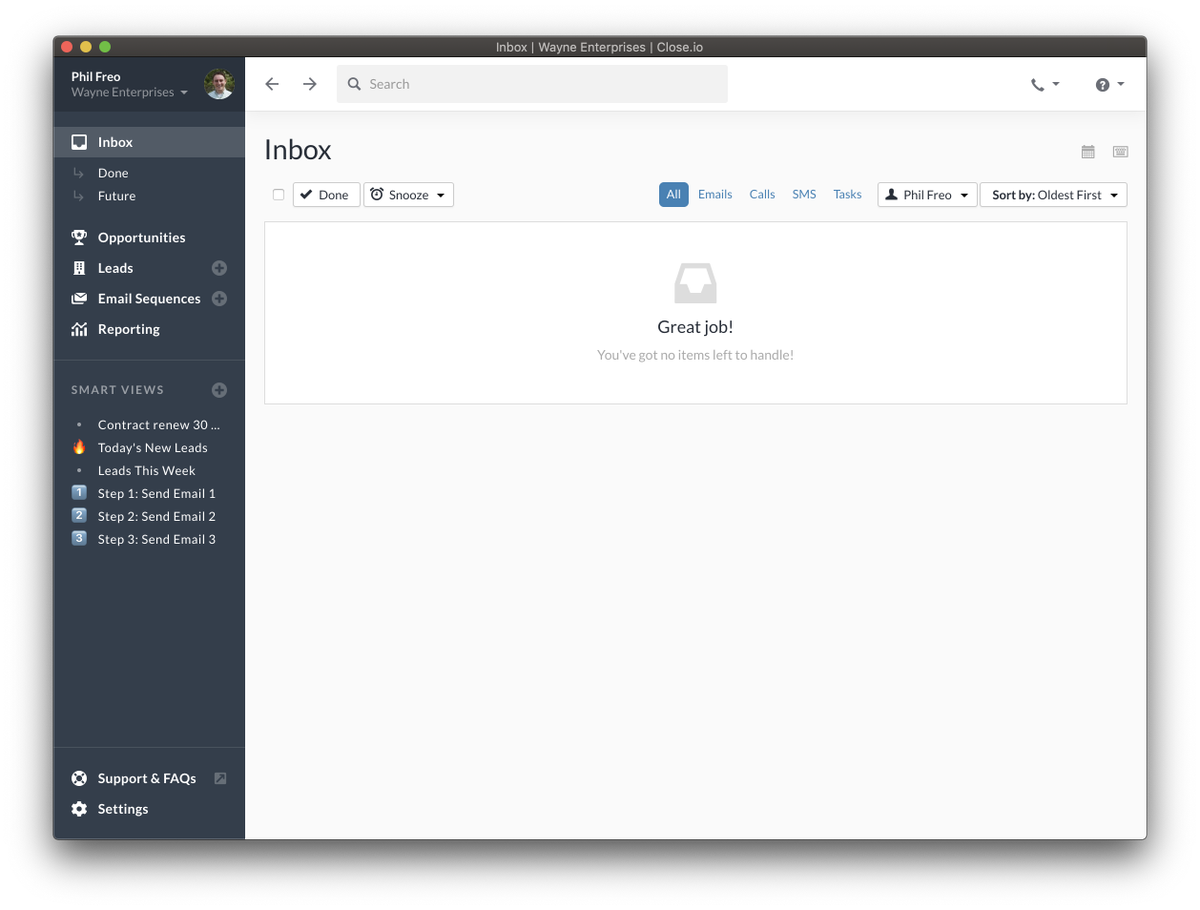 Excited to see Close.io launch a big makeover of the left and top navigation. It's an end of an era for some of my 2013 design/ui work, but a redesign was long overdue &amp; is a *huge* improvement!

Walkthru of @craigmdennis's design process:
blog.close.io/crm-sidebar-re…