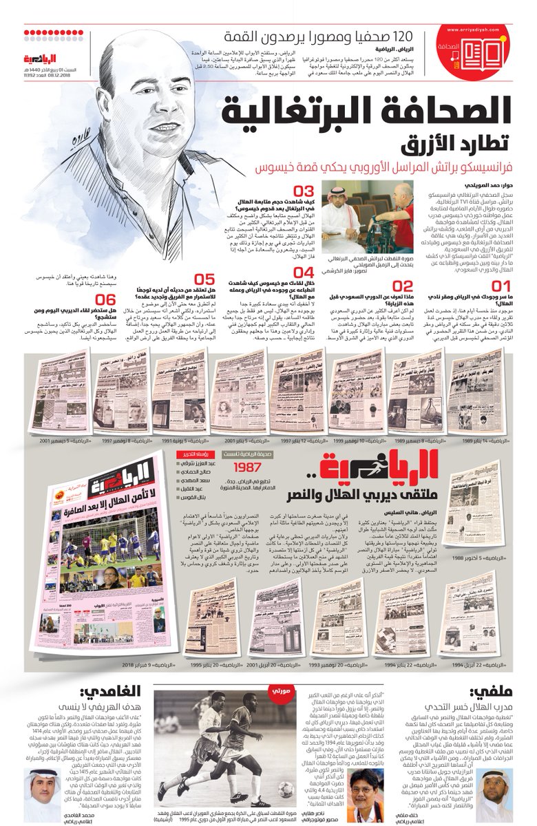 صحيفة الرياضية On Twitter في عدد الرياضية اليوم صفحة خاصة بـ الصحافة الهلال النصر