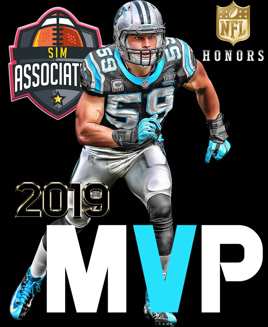 SimAssociation's tweet photo. Congrats to our @Panthers_SA1 on winning the #MVP award with Luke Kuechly! https://t.co/jHctzzDlph