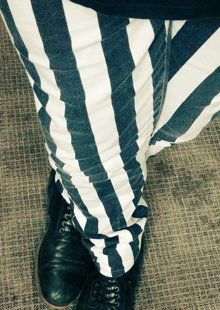 Back in stripes.