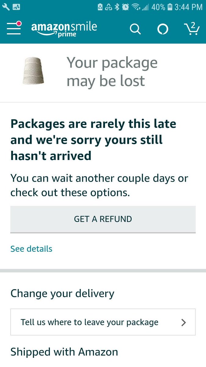 MellifluousMac's tweet image. When you order from @amazon because you NEED 2 day shipping and 5 days later this is your package update... #disappointed #somuchforprime #inabind #thanksfornothing