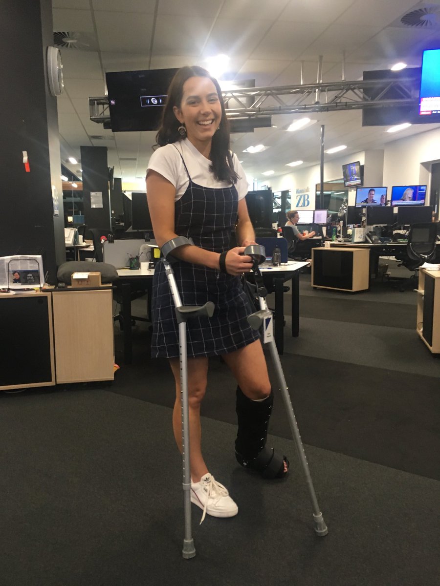 The day after the night before. ⁦<a href="/amarypeacock/">Alice Peacock</a>⁩ first confirmed casualty of NZME Xmas party...