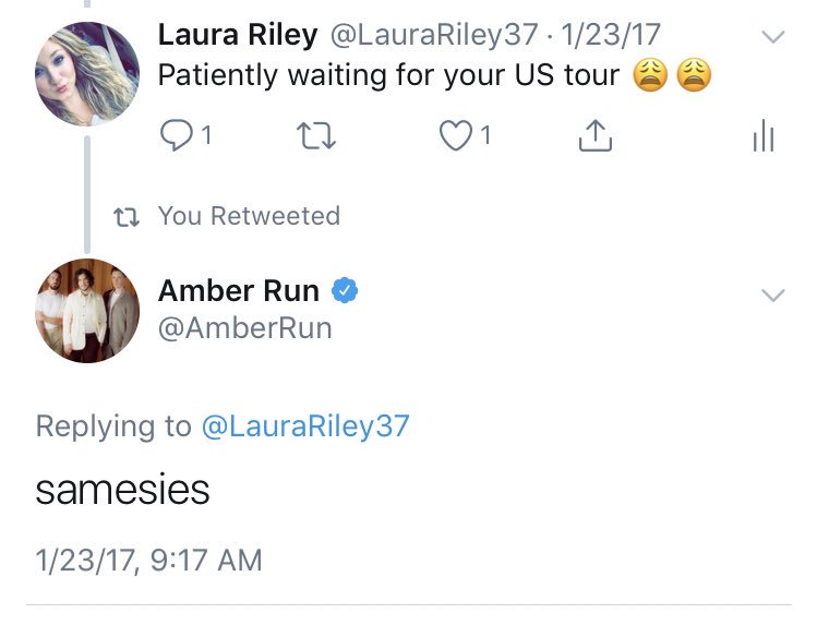 LauraRiley37's tweet photo. Dreams do come true. Can’t wait for tonight @AmberRun https://t.co/3OzCWJ9t7a