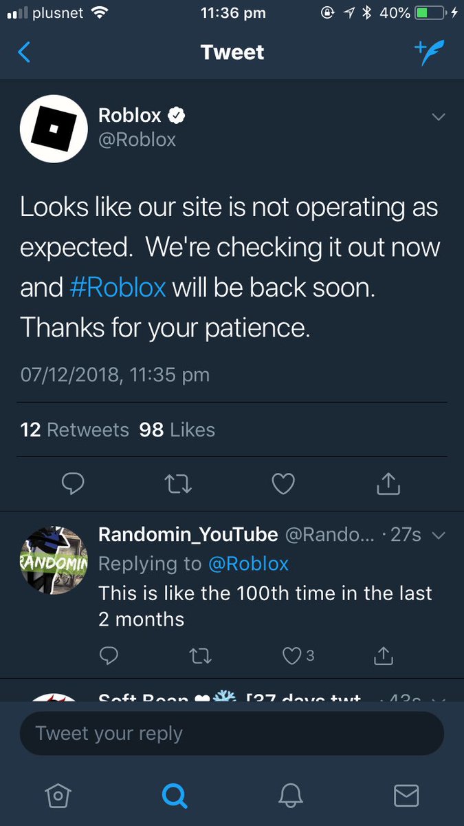 Robloxmuff Use Code Robloxmuff On Twitter Is Roblox Down - twitter why is roblox down