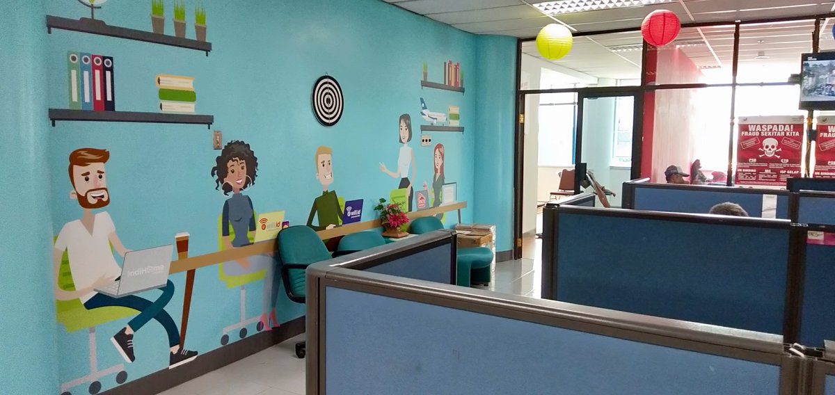 #TelkomFuntastic5 #BRIGHTTR5 #MLTREG5 (Witel Malang) (Ruang unit ASO) Nuansa dekorasi setiap sudut ruang kerja yg fun membuat bekerja lebih nyaman dan lebih produktif  <a href="/parwi66/">Parwi</a> <a href="/_funtastic5_/">Funtastic5 TR5</a> <a href="/JoeAksa/">Juaksa</a>
