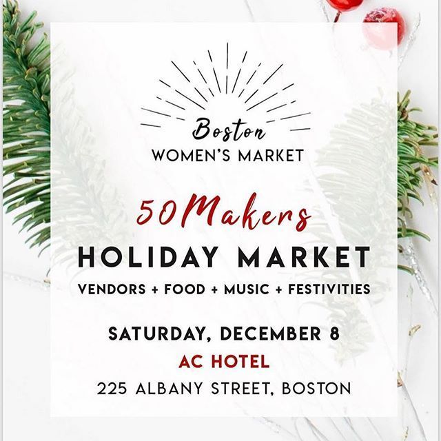StudioRaza's tweet photo. #Repost @bostonwomensmarket with @get_repost

・・・

TOMORROW IS THE DAY! Join us at our #50makers holiday market event at the @achotelbostondowntown ! Come support amazing local female artists and entrepreneurs, listen to the musical stylings of Autum… https://t.co/ZYRgCIpe6O https://t.co/bQZq6tEO03