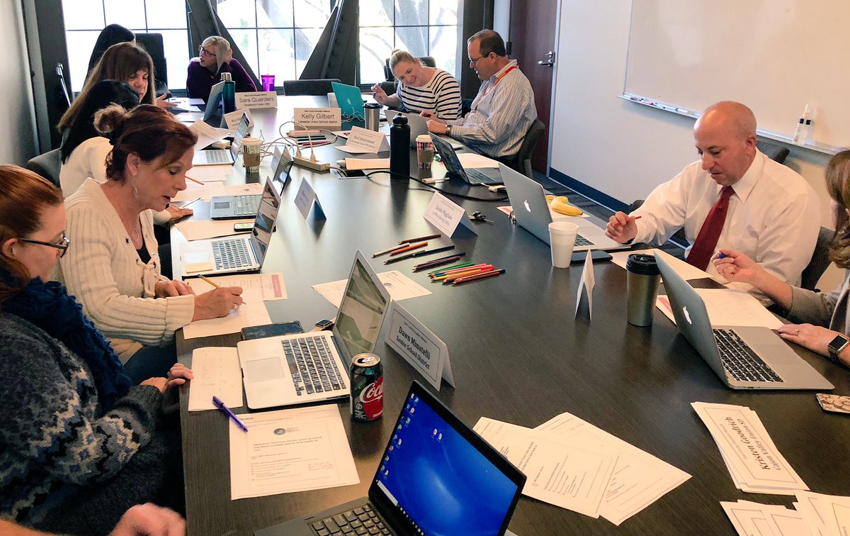 johnberray's tweet photo. By a landslide, the coolest part of doing math today with these administrators was the reasoning we did about an answer that wouldn’t have been found in the back of the book. I want this class back again soon! #cpm #GUHSDmath #ECEN https://t.co/OxQet6CNBg