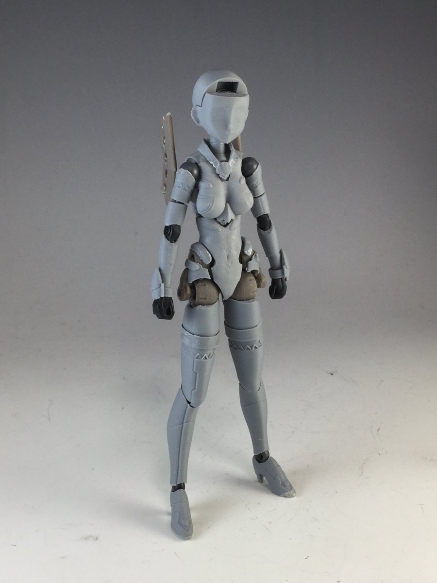 エクスカベーターズ公式 通販始めました Twitterren 3dプリンターによる出力第一号 現在の物とは微妙に見た目が違いますが 構造的には大して差が無い状態です 差異があるとすれば お尻のパーツがフレームで恥骨辺りにある上側の ボールジョイント受けに引っ掛かっ