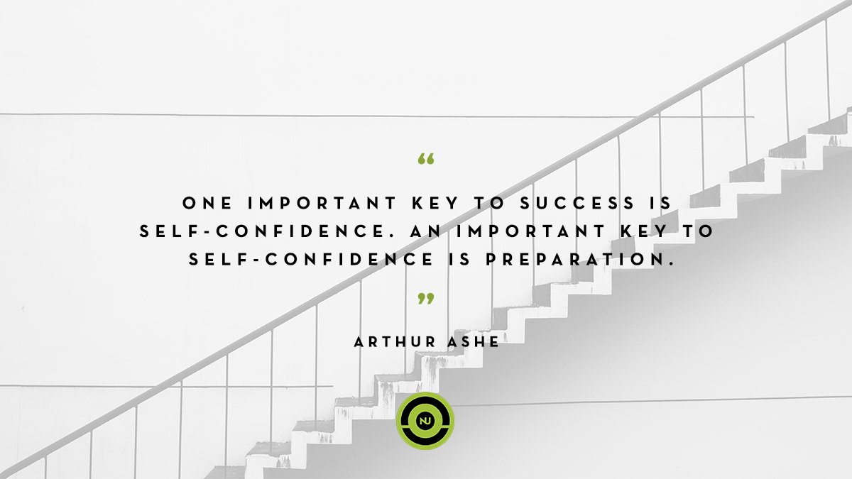 Noah_University's tweet photo. "One important key to success is self-confidence. An important key to self-confidence is preparation." ~ Arthur Ashe https://t.co/az7lfwjAdS