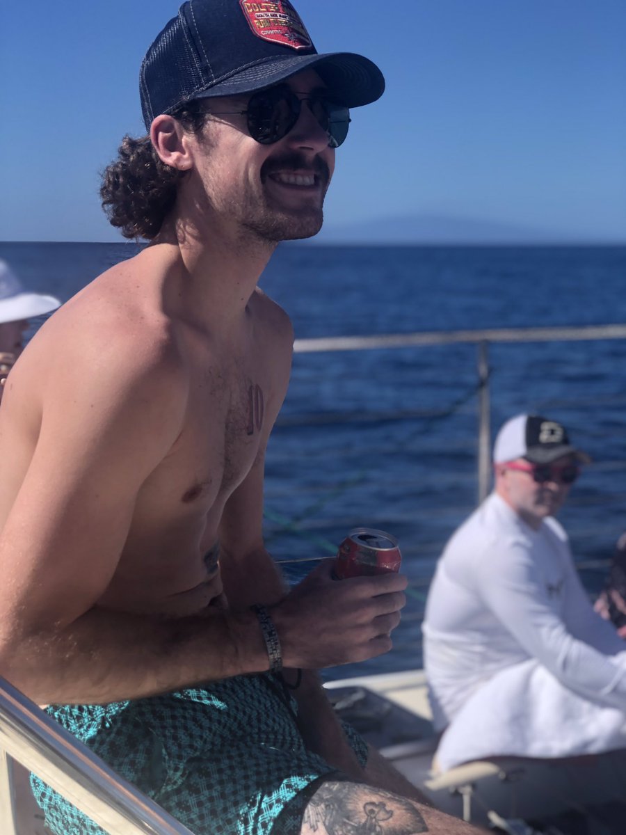 Blaney on vacation in Hawaii Hes got some sort of new thigh tattoo   rNASCAR
