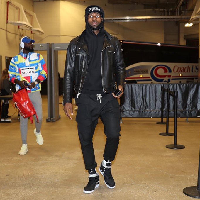 Complex Sneakers on X: .@KingJames arrives for Game 5 in “MoMA