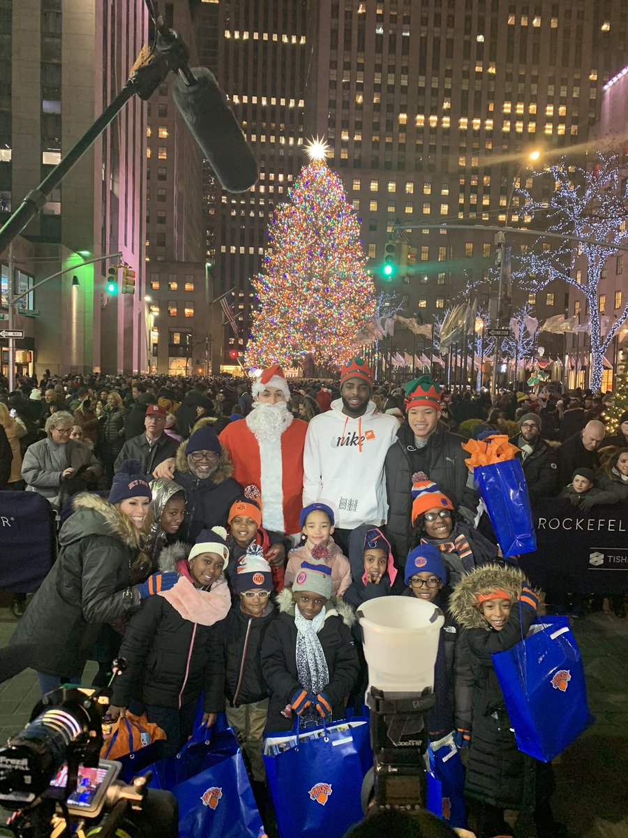 nbacares's tweet photo. All smiles tonight as 11 kids from @gardenofdreams get a surprise visit from some NY Knicks! @Enes_Kanter @23savage____ and Kevin Knox https://t.co/mAepZsu3h1