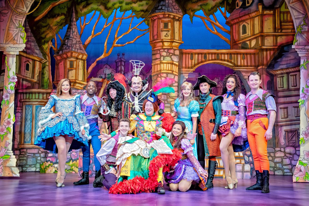 YorkTheatre's tweet image. First look at the glittering cast in costume for Dame Berwick Kaler’s 40th anniversary panto The Grand Old Dame Of York, opening Thursday.