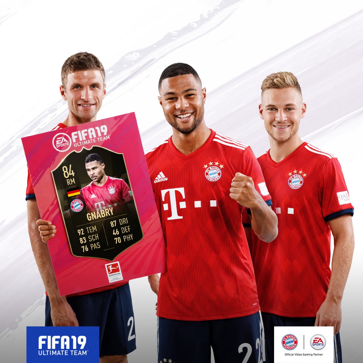 92 Tempo 💨 @SergeGnabry steht noch bis Mittwoch 19 Uhr im #TOTW @FCBayern #FUT #FIFA19