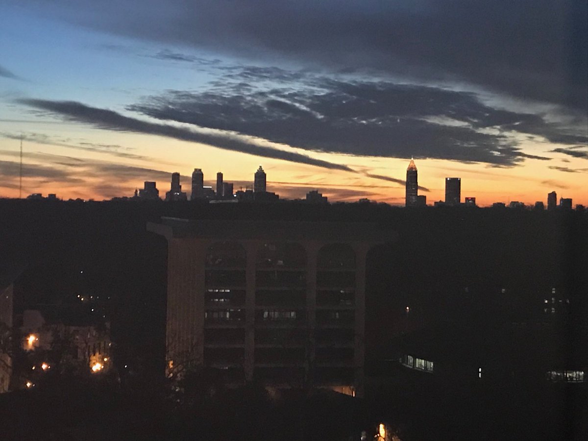 Sunset from Emory University Hospital