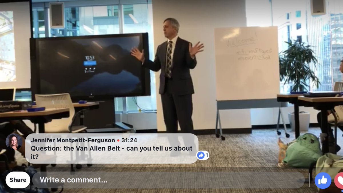 FergeeksonGirl's tweet photo. Was soooper excited to hear @RobertThirsk answer my Facebook Live question about the Van Allen Belts during the @LetsTalkScience #LTSLivingSpace #CodeBeyond session in Ottawa at @MicrosoftEduCA 🚀🌎 #RaDIN2 #CanCode #FCLedu
📺 Recording of Live Stream: https://t.co/JiS4lWYMPs https://t.co/GSg7SzZu6m