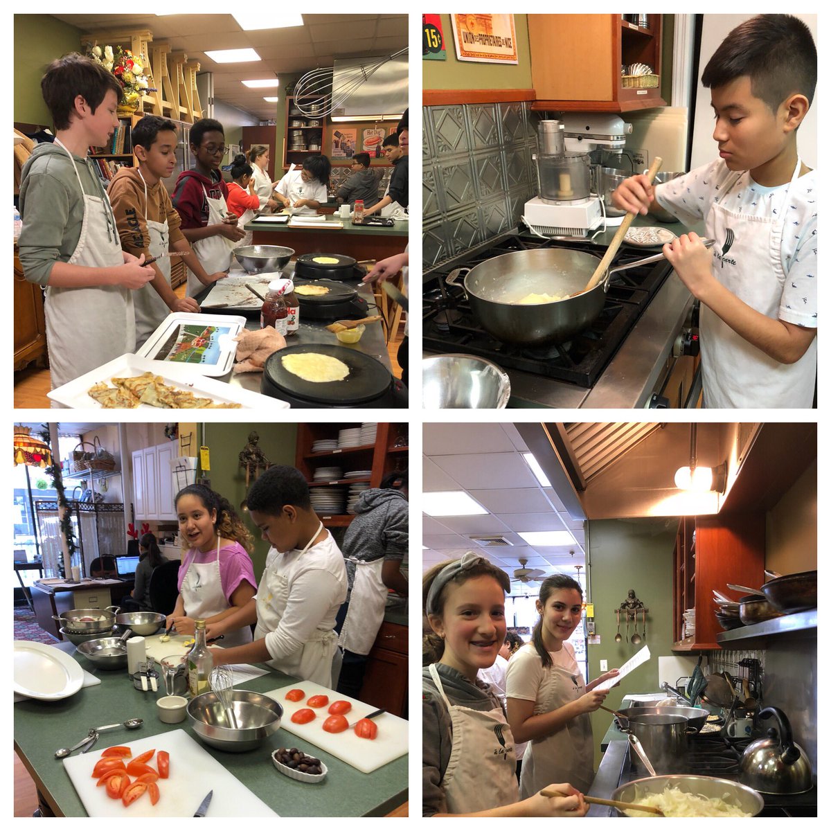 MadameGreer's tweet photo. 8th grade French students had a great time learning how to cook authentic French food today at #alacarte @alacartecs @DrLOutlaw @BayShorePR @BayShoreSchools @BayShoreMSLrnrs @MlleLongaro #french #livelylangclass https://t.co/XLKbh5ZK17