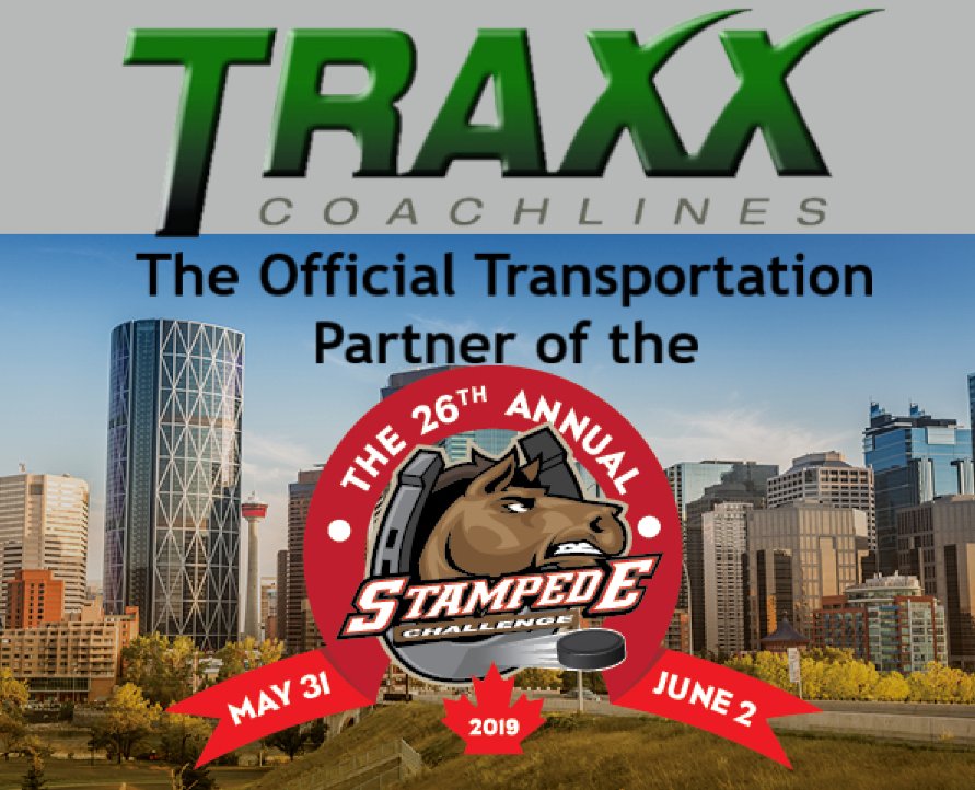 StampChallenge's tweet photo. The 2019 Stampede Challenge is proud to introduce TRAXX Coachlines as the Official Transportation Partner of the #SC2019

Our EXCLUSIVE charter rates CANNOT be beat! Request a quote for your teams transportation needs by REGISTERING YOUR TEAM TODAY! 

👉  https://t.co/kTu09fI0Ca https://t.co/Wk4xUvjgT6